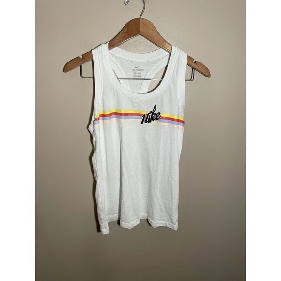 Nike Sportswear Core‎ Stripe Tank Top CT8911-100 Women’s Size XS White - Picture 3 of 8